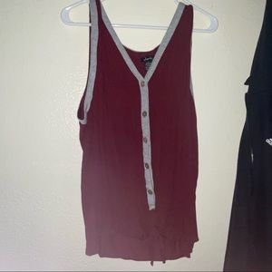Maroon tank top